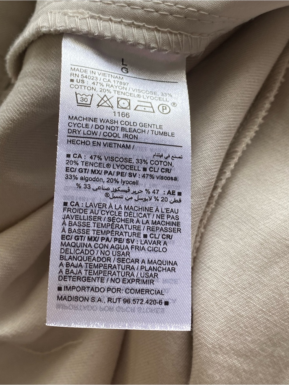Old Navy Taylor High Rise Straight Cargo Trousers Woman Large Adjustable Waist - Picture 12 of 15
